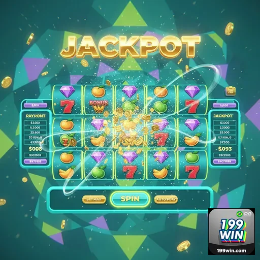 Imagem de diversos jogos de slots destacados na 199win Brasil